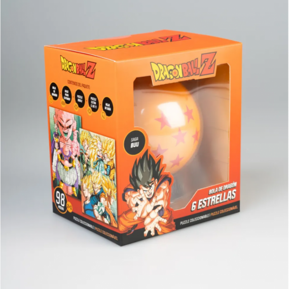 Doble Puzzle 98 piezas Dragon Ball Z con bola de dragon 6 estrellas