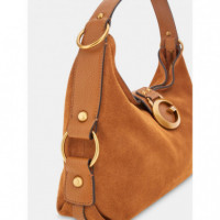 Bolso Al Hombro Camden de Piel Auténtica de GUESS