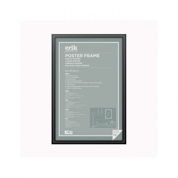 Marco para Poster 61CM X 91,5CM Negro Curvo  GRUPO ERIK