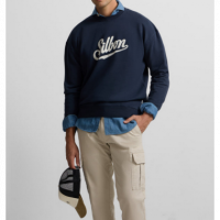 Sudadera Silbon Retro azul marino