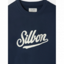 Sudadera Silbon Retro azul marino