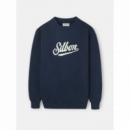 Sudadera Silbon Retro azul marino
