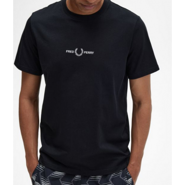 Camiseta Fred Perry embro negra