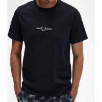 Camiseta Fred Perry embro negra