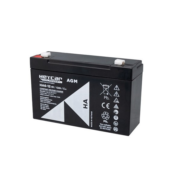 Heycar Bateria de Plomo 6V/12AH HA6-12  LALO