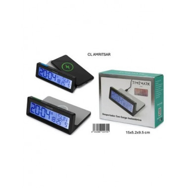 TIMEMARK Despertador con Carga Inalambrica 15W/DOBLE Alarma/ Cl Amritsar