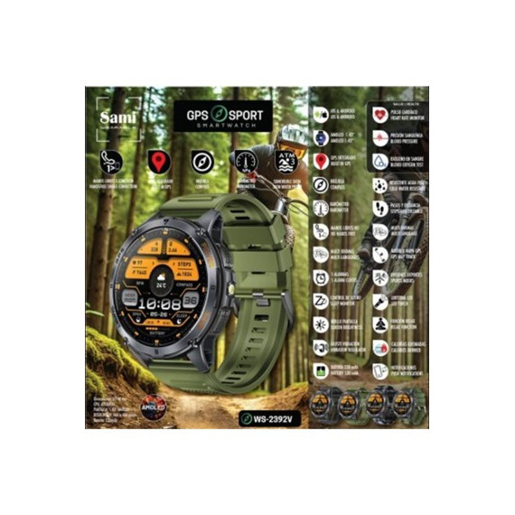 SAMI Reloj Smartwatch GPS Sport WS-2392