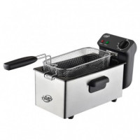 Freidora Inox con Ventana LARRYHOUSE 3 Litros 2.000W