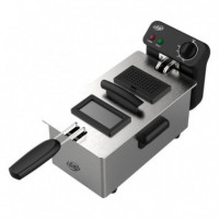 Freidora Inox con Ventana LARRYHOUSE 3 Litros 2.000W