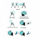 Pack 2 Sillas Confidente Pala Abatible NODOFIX