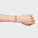 Reloj Analógico con Brazalete de Acero y Acero Dorado Icon Time  TOUS