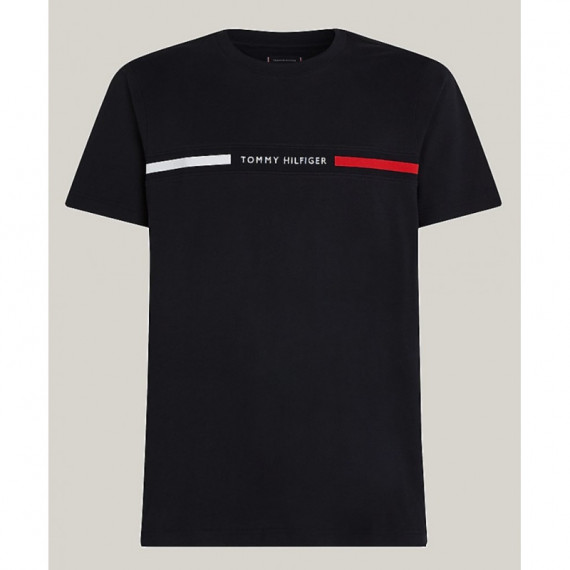 TOMMY HILFIGER - Hilfiger Chest Insert Tee - DW5 - F|MW0MW36498/DW5