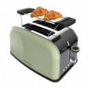 Tostador Vertical Toastin' Time 850 Green  CECOTEC