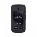 TREVI Flex Plus 55 Telefono Movil Senior Negro Cuatribanda, Doble Pantalla, Sos, Radio Fm, Bt