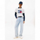 Camiseta Slim con Logo Gráfico de Tommy Jeans  TOMMY HILFIGER