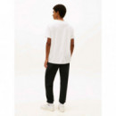 Camiseta de Punto con Logo y Cuello Redondo de Tommy Jeans  TOMMY HILFIGER