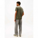 Camiseta de Punto con Logo y Cuello Redondo de Tommy Jeans  TOMMY HILFIGER