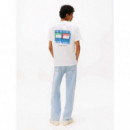Camiseta de Cuello Redondo con Logo Gráfico de Tommy Jeans  TOMMY HILFIGER