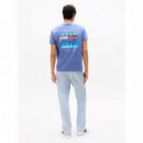 Camiseta de Cuello Redondo con Logo Gráfico de Tommy Jeans  TOMMY HILFIGER