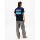 Camiseta de Cuello Redondo con Logo Gráfico de Tommy Jeans  TOMMY HILFIGER