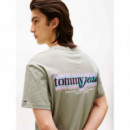 Camiseta con Logo Gráfico Trasero de Tommy Jeans  TOMMY HILFIGER