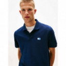 Polo de Piqué con Parche de Tommy Jeans  TOMMY HILFIGER