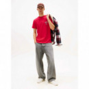 Camiseta Signature de Punto con Logo Trasero de Tommy Jeans  TOMMY HILFIGER