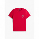Camiseta Signature de Punto con Logo Trasero de Tommy Jeans  TOMMY HILFIGER