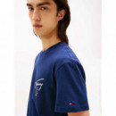 Camiseta Signature de Punto con Logo Trasero de Tommy Jeans  TOMMY HILFIGER