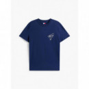 Camiseta Signature de Punto con Logo Trasero de Tommy Jeans  TOMMY HILFIGER