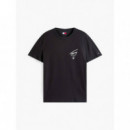 Camiseta Signature de Punto con Logo Trasero de Tommy Jeans  TOMMY HILFIGER