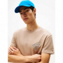 Camiseta Signature de Punto con Logo Trasero de Tommy Jeans  TOMMY HILFIGER