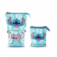 Estuche Vertical Stitch y Angel + 2 Boligrafos Disney  KARACTER MANIA