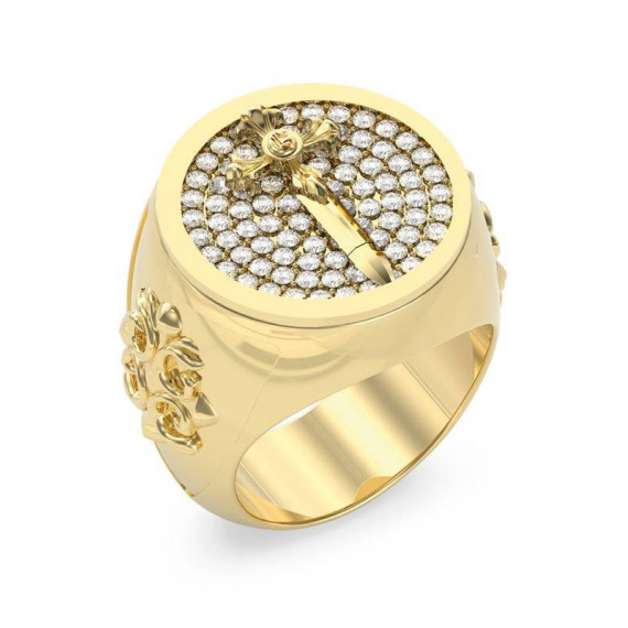 Anillo Rebel Knight Dorado  GUESS