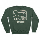 Jerséis y Sudaderas Sudadera THE DUDES Studio Classic Bottle Green