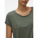 Camisetas Mujer Camiseta VERO MODA Plain Laurel Wreath Medium Green
