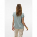 Camisetas Mujer Camiseta VERO MODA Plain Gray Mist
