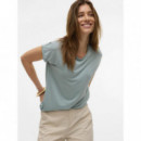 Camisetas Mujer Camiseta VERO MODA Plain Gray Mist