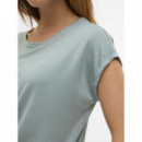 Camisetas Mujer Camiseta VERO MODA Plain Gray Mist