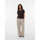 Camisetas Mujer Camiseta VERO MODA Plain Chocolate Torte