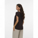 Camisetas Mujer Camiseta VERO MODA Plain Chocolate Torte