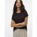 Camisetas Mujer Camiseta VERO MODA Plain Chocolate Torte