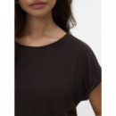 Camisetas Mujer Camiseta VERO MODA Plain Chocolate Torte
