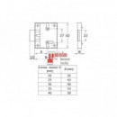 Cerradura Latón Mueble 20 Mm - Modelo 9