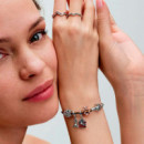 Pulsera PANDORA Moments en Cuero Trenzado con Cierre el Rey León de Disney 593361C01