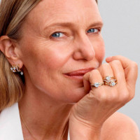 Anillo Corazón Doble Alianza 163100C01  PANDORA