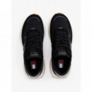 Zapatillas de ante con Mezcla de Texturas de Tommy Jeans  TOMMY HILFIGER