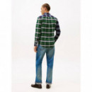 Brushed Oxford Blocking Rf Shirt Desert  TOMMY HILFIGER