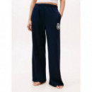 Wide Leg Pants Dark Night Navy  TOMMY HILFIGER