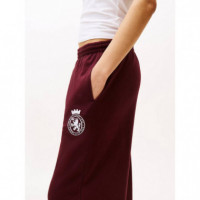 Wide Leg Pants Deep Burgundy  TOMMY HILFIGER